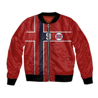 Custom Norway Football Bomber Jacket Retro Style