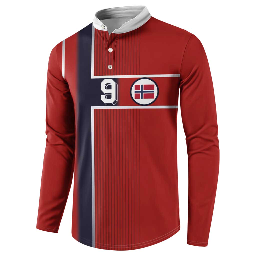 Custom Norway Football Button Sweatshirt Retro Style
