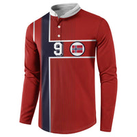 Custom Norway Football Button Sweatshirt Retro Style