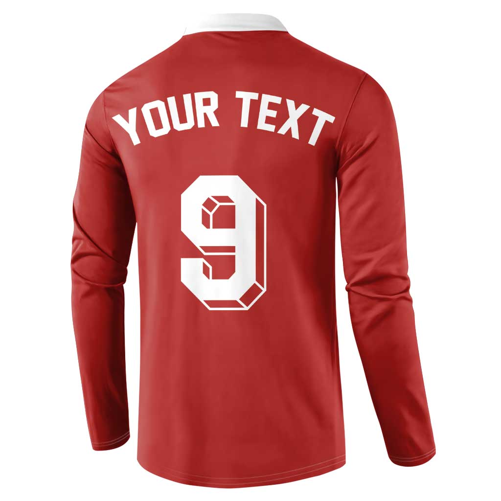 Custom Norway Football Button Sweatshirt Retro Style
