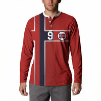 Custom Norway Football Button Sweatshirt Retro Style