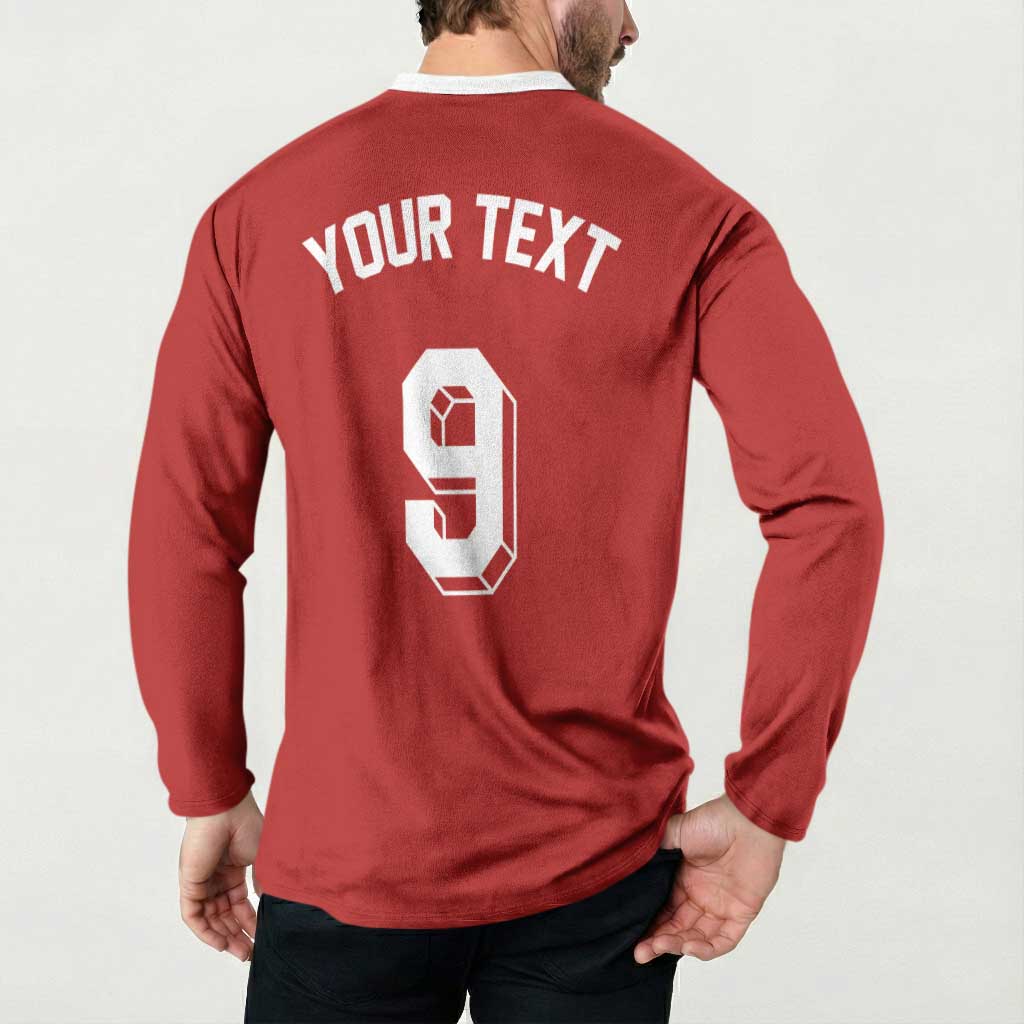 Custom Norway Football Button Sweatshirt Retro Style