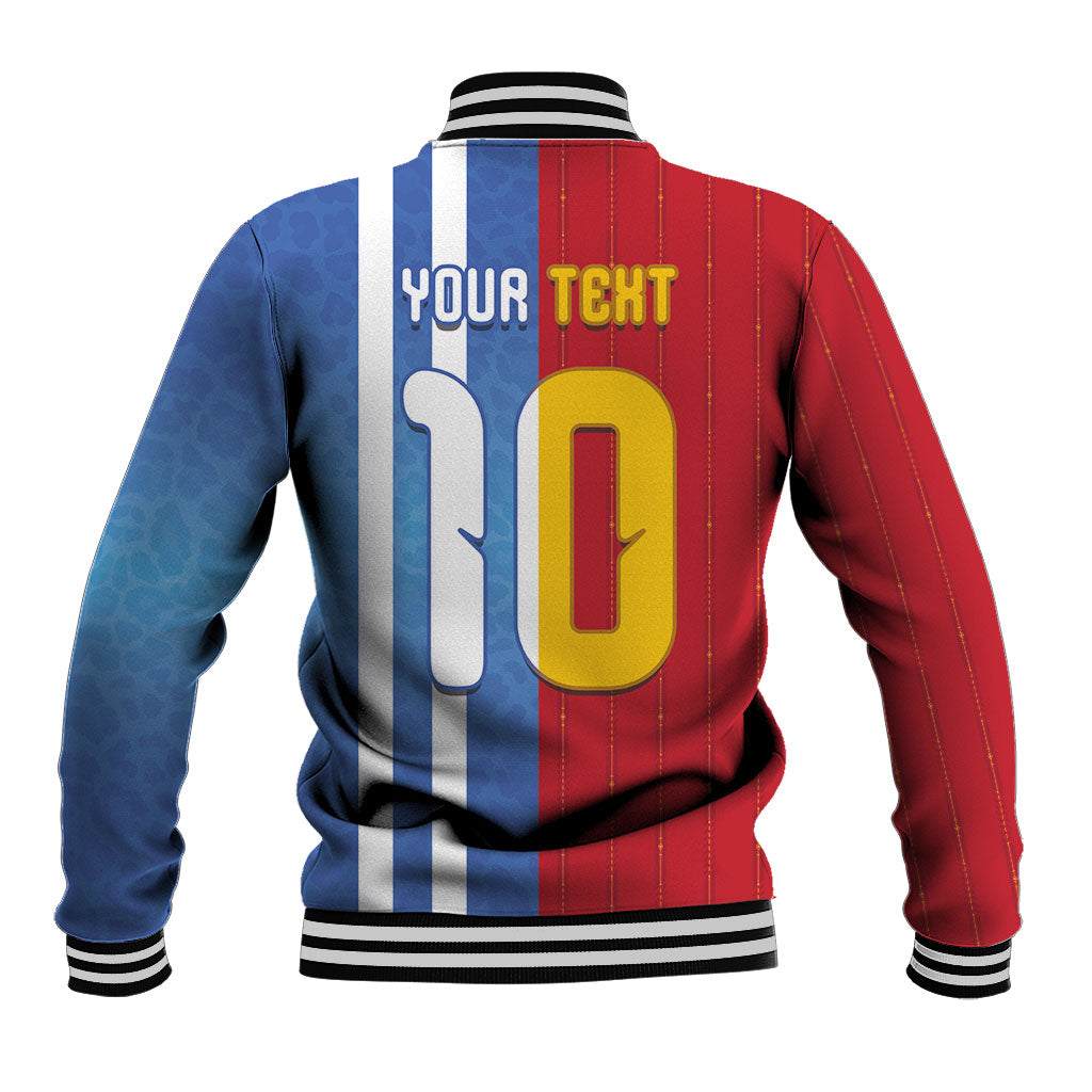 Custom Argentina and Spain Football Mashup Baseball Jacket Final 2026