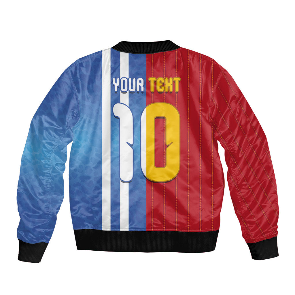 Custom Argentina and Spain Football Mashup Bomber Jacket Final 2026