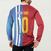 Custom Argentina and Spain Football Mashup Button Sweatshirt Final 2026