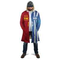 Custom Argentina and Spain Football Mashup Cloak Final 2026