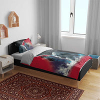 Greenland Bedding Set Polar Bear Warrior Fight for Kalaallit Nunaat