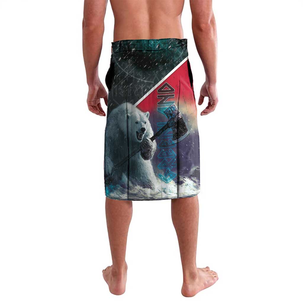 Personalized Greenland Lavalava Polar Bear Warrior Fight for Kalaallit Nunaat