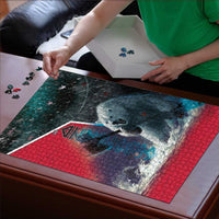 Greenland Puzzle Polar Bear Warrior Fight for Kalaallit Nunaat