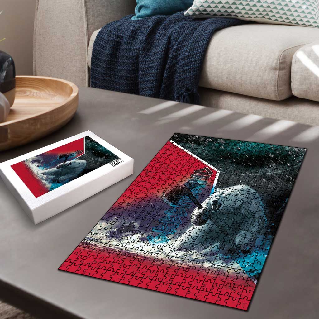 Greenland Puzzle Polar Bear Warrior Fight for Kalaallit Nunaat