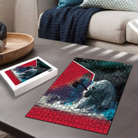Greenland Puzzle Polar Bear Warrior Fight for Kalaallit Nunaat