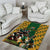 South Africa Rugby Area Rug The Springbok Mascot and Rugby Players Fight for Victory - Wonder Print Shop