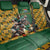 South Africa Rugby Back Car Seat Cover The Springbok Mascot and Rugby Players Fight for Victory - Wonder Print Shop