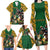 South Africa Rugby Family Matching Long Sleeve Bodycon Dress and Hawaiian Shirt The Springbok Mascot and Rugby Players Fight for Victory - Wonder Print Shop