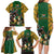 South Africa Rugby Family Matching Long Sleeve Bodycon Dress and Hawaiian Shirt The Springbok Mascot and Rugby Players Fight for Victory - Wonder Print Shop