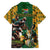 South Africa Rugby Family Matching Long Sleeve Bodycon Dress and Hawaiian Shirt The Springbok Mascot and Rugby Players Fight for Victory - Wonder Print Shop