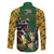 South Africa Rugby Family Matching Long Sleeve Bodycon Dress and Hawaiian Shirt The Springbok Mascot and Rugby Players Fight for Victory - Wonder Print Shop