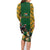 South Africa Rugby Family Matching Long Sleeve Bodycon Dress and Hawaiian Shirt The Springbok Mascot and Rugby Players Fight for Victory - Wonder Print Shop