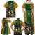 South Africa Rugby Family Matching Off Shoulder Maxi Dress and Hawaiian Shirt The Springbok Mascot and Rugby Players Fight for Victory - Wonder Print Shop