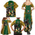 South Africa Rugby Family Matching Summer Maxi Dress and Hawaiian Shirt The Springbok Mascot and Rugby Players Fight for Victory - Wonder Print Shop