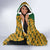 South Africa Rugby Hooded Blanket The Springbok Mascot and Rugby Players Fight for Victory