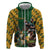 South Africa Rugby Hoodie The Springbok Mascot and Rugby Players Fight for Victory - Wonder Print Shop