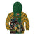 South Africa Rugby Kid Hoodie The Springbok Mascot and Rugby Players Fight for Victory - Wonder Print Shop