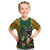 South Africa Rugby Kid T Shirt The Springbok Mascot and Rugby Players Fight for Victory - Wonder Print Shop