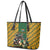 South Africa Rugby Leather Tote Bag The Springbok Mascot and Rugby Players Fight for Victory - Wonder Print Shop