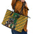 South Africa Rugby Leather Tote Bag The Springbok Mascot and Rugby Players Fight for Victory - Wonder Print Shop