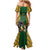 South Africa Rugby Mermaid Dress The Springbok Mascot and Rugby Players Fight for Victory - Wonder Print Shop