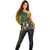 South Africa Rugby Off Shoulder Sweater The Springbok Mascot and Rugby Players Fight for Victory - Wonder Print Shop