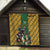 South Africa Rugby Quilt The Springbok Mascot and Rugby Players Fight for Victory