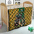 South Africa Rugby Quilt The Springbok Mascot and Rugby Players Fight for Victory