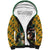 South Africa Rugby Sherpa Hoodie The Springbok Mascot and Rugby Players Fight for Victory - Wonder Print Shop