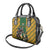 South Africa Rugby Shoulder Handbag The Springbok Mascot and Rugby Players Fight for Victory