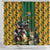 South Africa Rugby Shower Curtain The Springbok Mascot and Rugby Players Fight for Victory