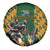 South Africa Rugby Spare Tire Cover The Springbok Mascot and Rugby Players Fight for Victory - Wonder Print Shop