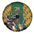 South Africa Rugby Spare Tire Cover The Springbok Mascot and Rugby Players Fight for Victory - Wonder Print Shop