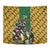 South Africa Rugby Tapestry The Springbok Mascot and Rugby Players Fight for Victory