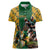 South Africa Rugby Women Polo Shirt The Springbok Mascot and Rugby Players Fight for Victory