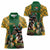 South Africa Rugby Women Polo Shirt The Springbok Mascot and Rugby Players Fight for Victory