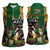 South Africa Rugby Women Sleeveless Polo Shirt The Springbok Mascot and Rugby Players Fight for Victory