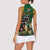 South Africa Rugby Women Sleeveless Polo Shirt The Springbok Mascot and Rugby Players Fight for Victory