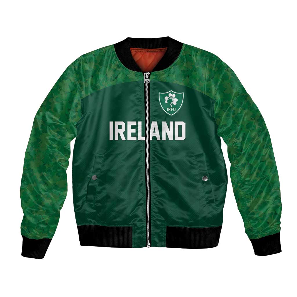 Custom Ireland Rugby Go Shamrocks Bomber Jacket - Wonder Print Shop