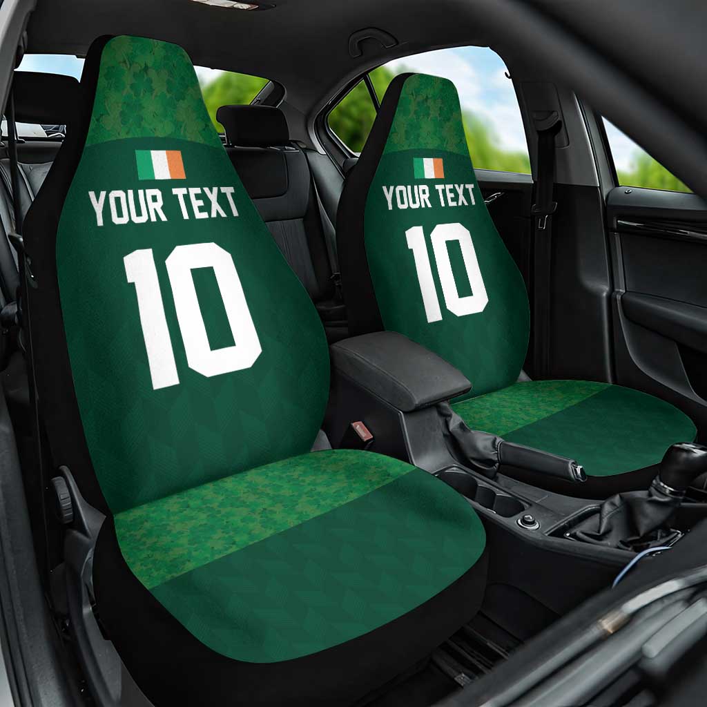 Custom Ireland Rugby Go Shamrocks Car Seat Cover - Wonder Print Shop