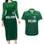 Custom Ireland Rugby Go Shamrocks Couples Matching Long Sleeve Bodycon Dress and Hawaiian Shirt - Wonder Print Shop