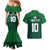 Custom Ireland Rugby Go Shamrocks Couples Matching Mermaid Dress and Hawaiian Shirt - Wonder Print Shop