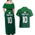 Custom Ireland Rugby Go Shamrocks Couples Matching Off Shoulder Maxi Dress and Hawaiian Shirt - Wonder Print Shop