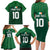 Custom Ireland Rugby Go Shamrocks Family Matching Long Sleeve Bodycon Dress and Hawaiian Shirt - Wonder Print Shop